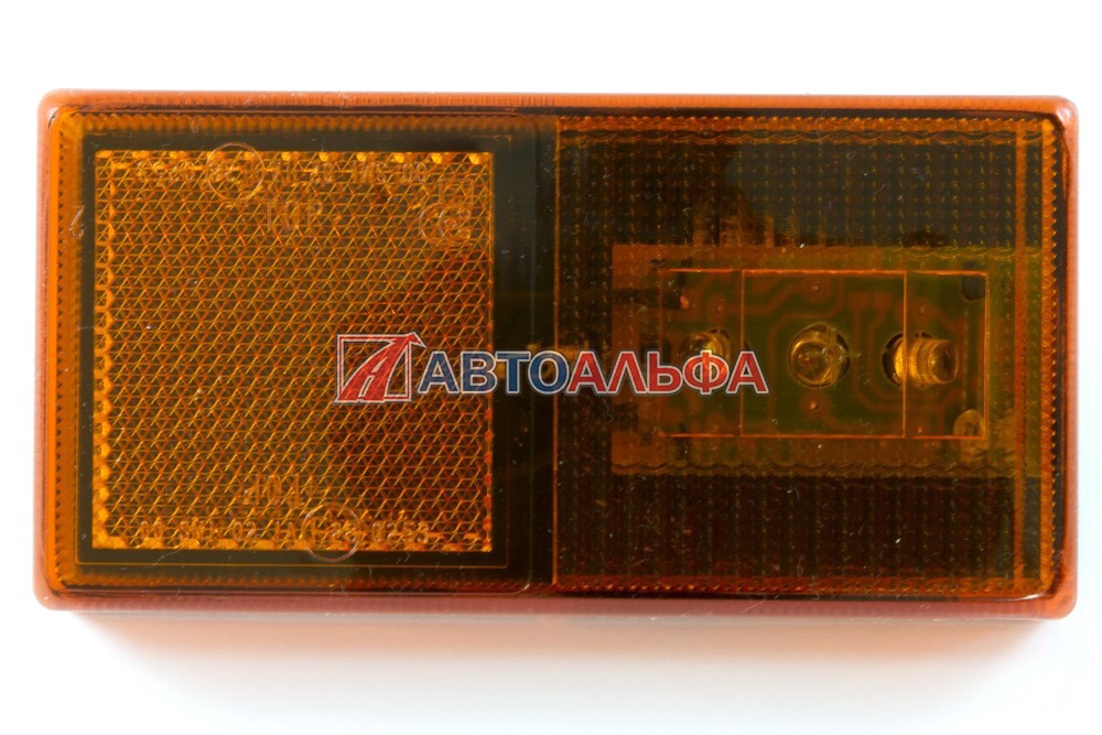 Фонарь боковой габаритный 24В. желтый светодиодный КАМАЗ, МАЗ, УРАЛ - Руденск